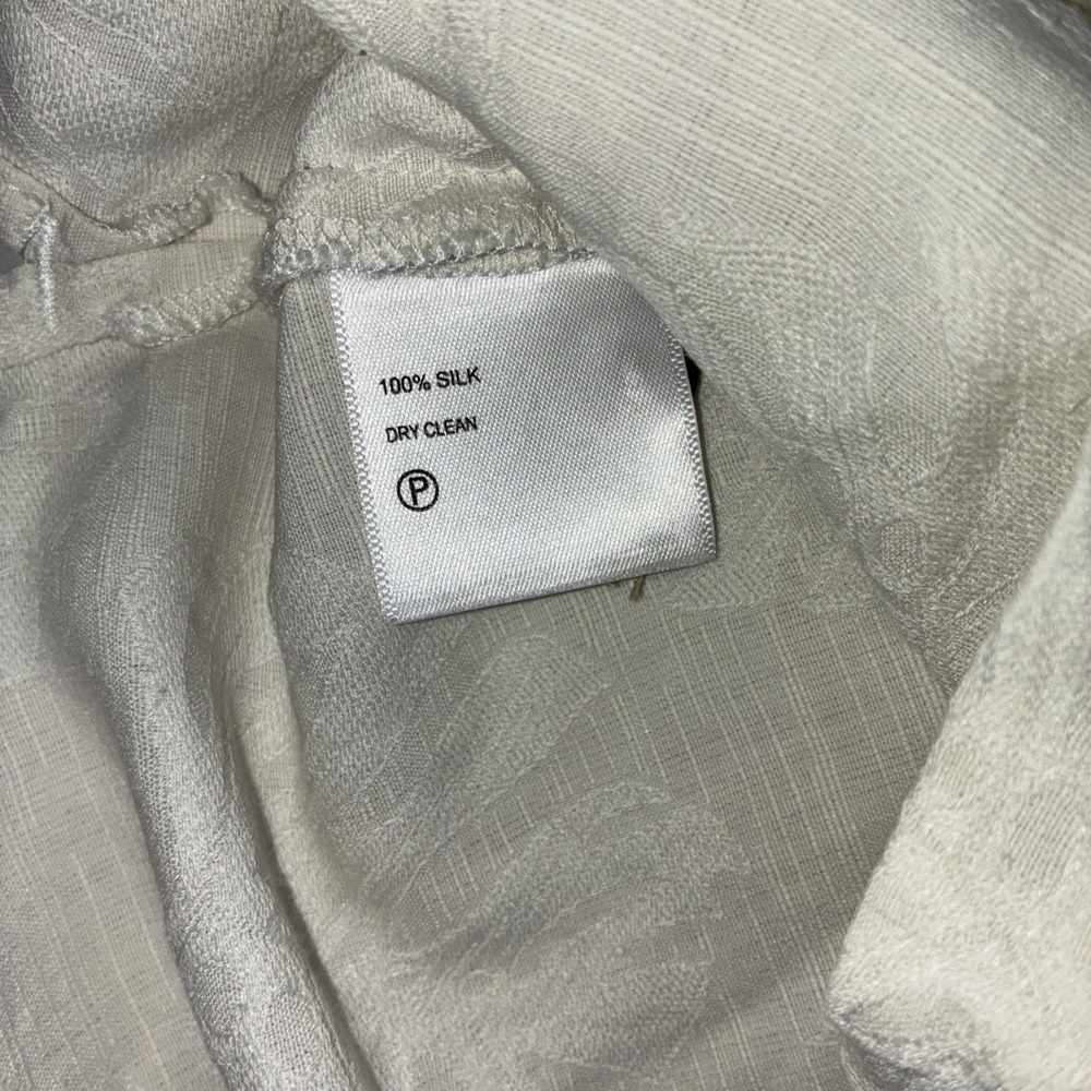Tommy Bahama Washington Football Team Silk Blend Camp Shirt Cream Mens Large - Picture 11 of 15